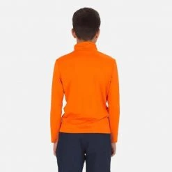 Rossignol T-Shirt & Tops Boys' Half-Zip Stretch Fleece Top ORANGE -Alpine Ski Sales Store rliyl03 429 rgb72dpi 03
