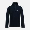 Rossignol T-Shirt & Tops Boys' Half-Zip Fleece Top BLACK