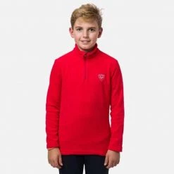 Rossignol T-Shirt & Tops Boys' Half-Zip Fleece Top RED -Alpine Ski Sales Store rliyl05 301 rgb72dpi 01