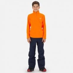 Rossignol T-Shirt & Tops Boys' Half-Zip Fleece Top ORANGE