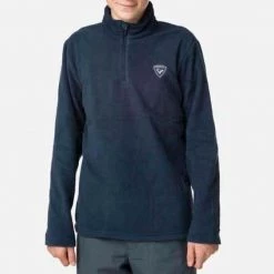Rossignol T-Shirt & Tops Boys' Half-Zip Fleece Top BLUE -Alpine Ski Sales Store rliyl05 a 715 rgb72dpi 01