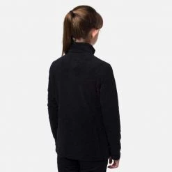 Rossignol T-Shirt & Tops Girls' Half-Zip Fleece BLACK -Alpine Ski Sales Store rliyl06 200 rgb72dpi 02