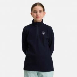 Rossignol T-Shirt & Tops Girls' Half-Zip Fleece BLUE