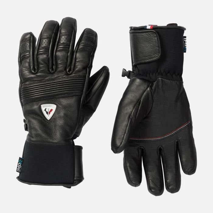 Rossignol Gloves & Mittens Men's Retro Leather IMPR Gloves BLACK 1 Rossignol Gloves & Mittens Men's Retro Leather IMPR Gloves BLACK