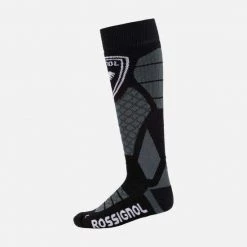 Rossignol Men's Wool And Silk Ski Socks BLACK