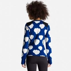 Rossignol T-Shirt & Tops JCC Women's Poetic Sky Round Neck Sweater BLUE -Alpine Ski Sales Store rlkwo07 928 rgb72dpi 03