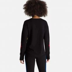Rossignol T-Shirt & Tops JCC Women's Kiss Pullover Sweater BLACK -Alpine Ski Sales Store rlkwo09 200 rgb72dpi 03