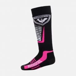 Rossignol Women's Wool And Silk Ski Socks PINK PURPLE