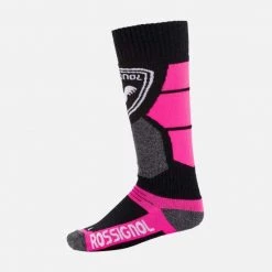 Rossignol Juniors' Premium Wool Ski Socks PINK PURPLE