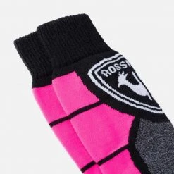 Rossignol Juniors' Premium Wool Ski Socks PINK PURPLE -Alpine Ski Sales Store rlkyx01u 366 rgb72dpi 03