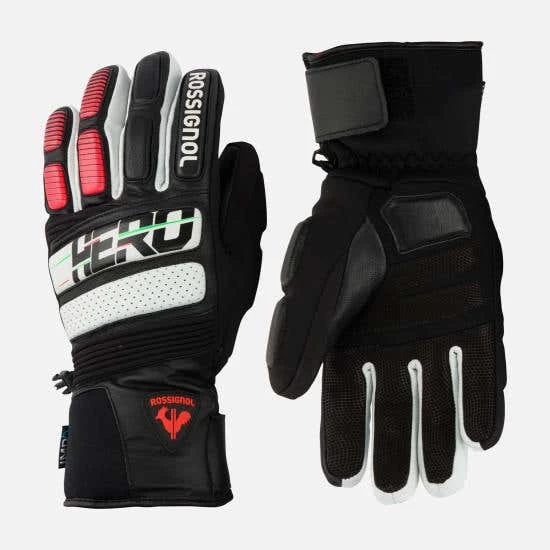 Rossignol Gloves & Mittens Men's Hero Expert Leather IMP'R Ski Gloves BLACK 1 Rossignol Gloves & Mittens Men's Hero Expert Leather IMP'R Ski Gloves BLACK