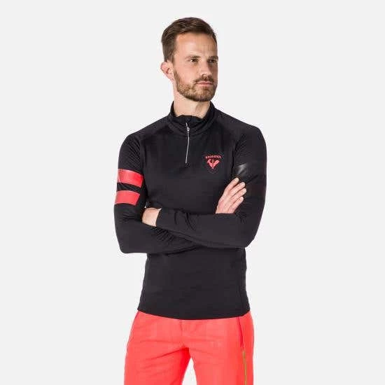 Rossignol T-Shirt & Tops Men's Classique Hero Half-Zip Fleece Top BLACK 3 Rossignol T-Shirt & Tops Men's Classique Hero Half-Zip Fleece Top BLACK - Image 3