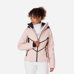 Rossignol Jackets Women's React Merino Ski Jacket PINK PURPLE -Alpine Ski Sales Store rllwj18 337 rgb72dpi 02
